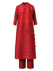 Luxury Pleated Wide Leg Pants & Top