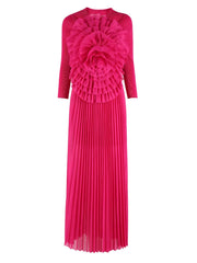 Truly Pleated Floral Top & Skirt