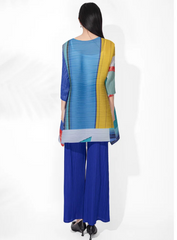 Pleated Two-Piece Evening Set