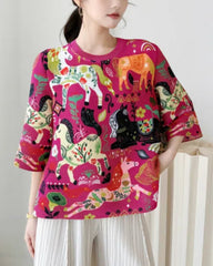 Elegant Pleated Art Top