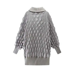 Luxury Bubble Pleated Cardigan