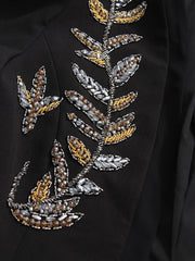 Luxury Beaded Metallic Blazer