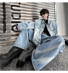 Men's Luxury Streetwear Denim Jacket + FREE Jeans Set