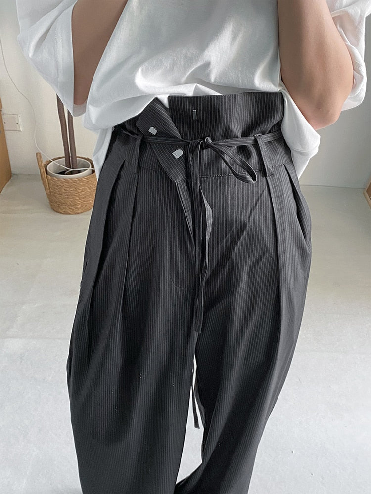 Luxe High Waisted Wide-Leg Trousers