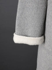 Elegant Double-Faced Wool Blend Coat