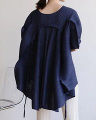 Luxury Pleated Oversized Top