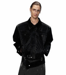 Men's Crocodile Vegan Leather Jacket