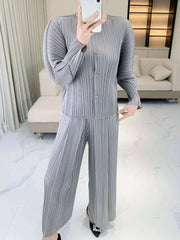 Luxe Pleated Blouse & Palazzo Pant