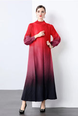 Truly Pleated Cuff Sleeve Dress