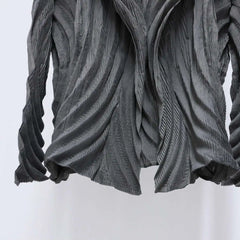 Luxe Pleated Geometric Cardigan