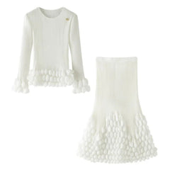 2 Piece Luxe Pleated Skirt Set