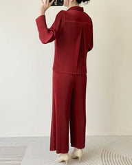 Cozy Pleated 2-Piece Set