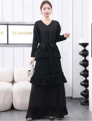 Luxury Maxi Pleated Dress