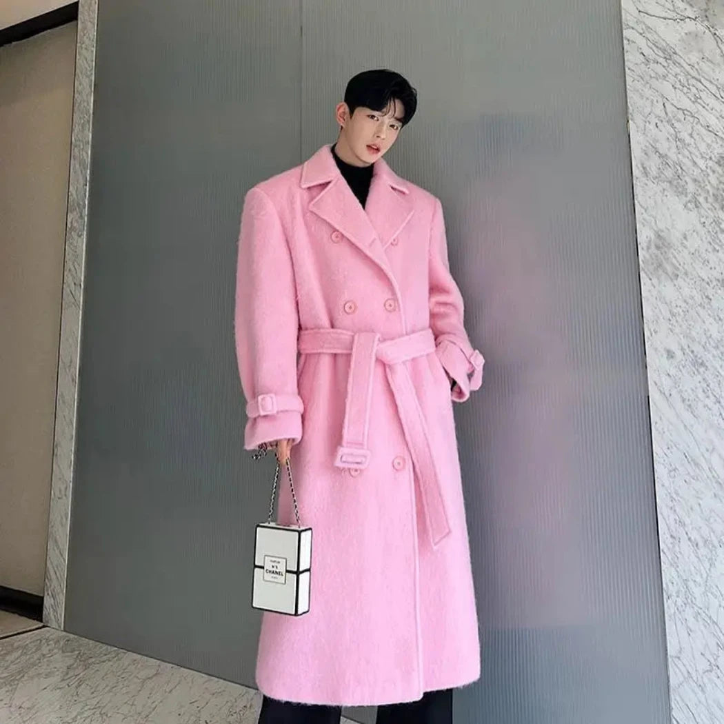 Men’s Premium Wool Blend Trench Coat