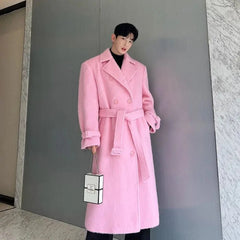 Men's Luxe Wool Blend Long Coat