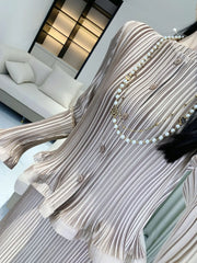 Luxury Pleats 2-Piece Dress Set