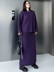 Luxury Oversized Knit 2-Piece