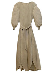 Truly Pleated Loose Long Dress
