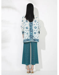 Pleated Top & Wide-Leg Pant Set