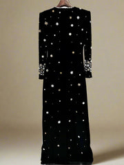 Luxury Crystal Embellished Maxi Dress