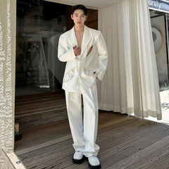 Men's Luxury Cutout Suit Set