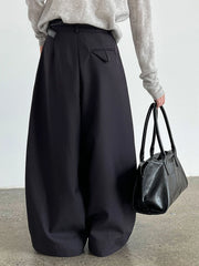 High-Waisted Wide-Leg Trousers