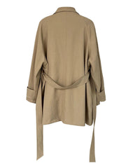 Luxury Draped Open-Front Coat