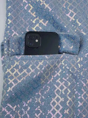 Luxe Shimmering Wrap Blazer