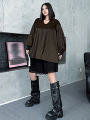 Oversized Lantern Sleeve Top