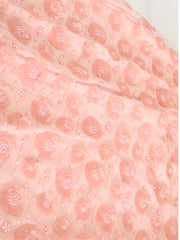 Elegant Floral Sequin Mesh Skirt