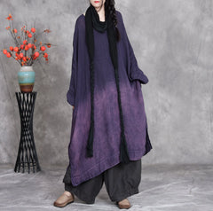 Luxury Boho Genuine Linen Dress