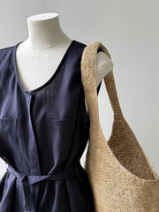 Linen Blend Top & Wide Leg Trousers Set