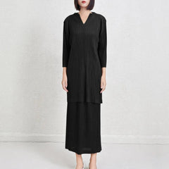 Truly Plissé Plissé Long Top & Skirt