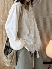 Luxury Japanese-Style Blouse