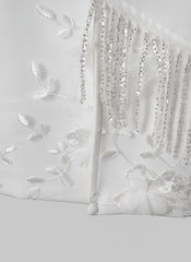 Floral Appliqué Beaded Blazer