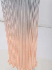 Elegant Ombre Plissé Dress
