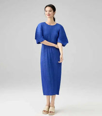 Luxury Formal Pleats Travel Dress