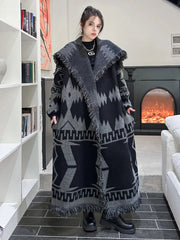 HEYFANCYSTYLE Haute Couture Oversized Thick Cardigan