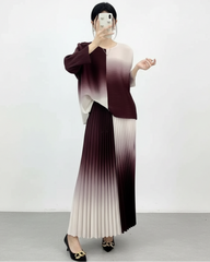 Pleated Couture Skirt Set