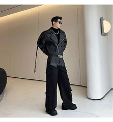 Men's Moto Leather 2-Piece Set