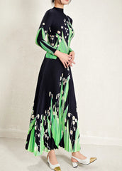 Elegant Pleated Skirt Set