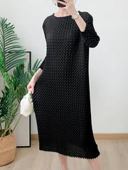 Truly Pleated Asymmetrical Everyday Dress