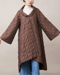 Luxury Asymmetrical Pleated Coat