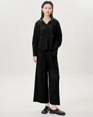 Luxury Casual Travel Pleated Set