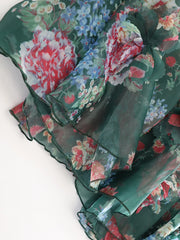 Floral Appliqué Pull-On Skirt