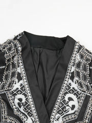 Luxe Pearl-Embellished Blazer