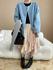 Luxury Wool-Blend Jacket & Scarf