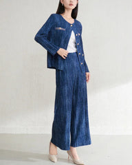 Couture Pleats Blazer & Pants