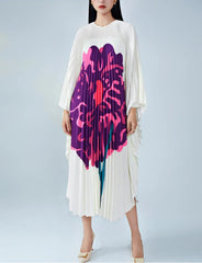 Luxury Pleated Caftans Dress