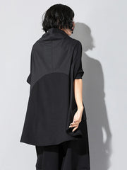 Japanese Couture High Neck Tunic Shirt